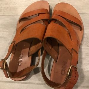 Chloe leather sandals size 6
